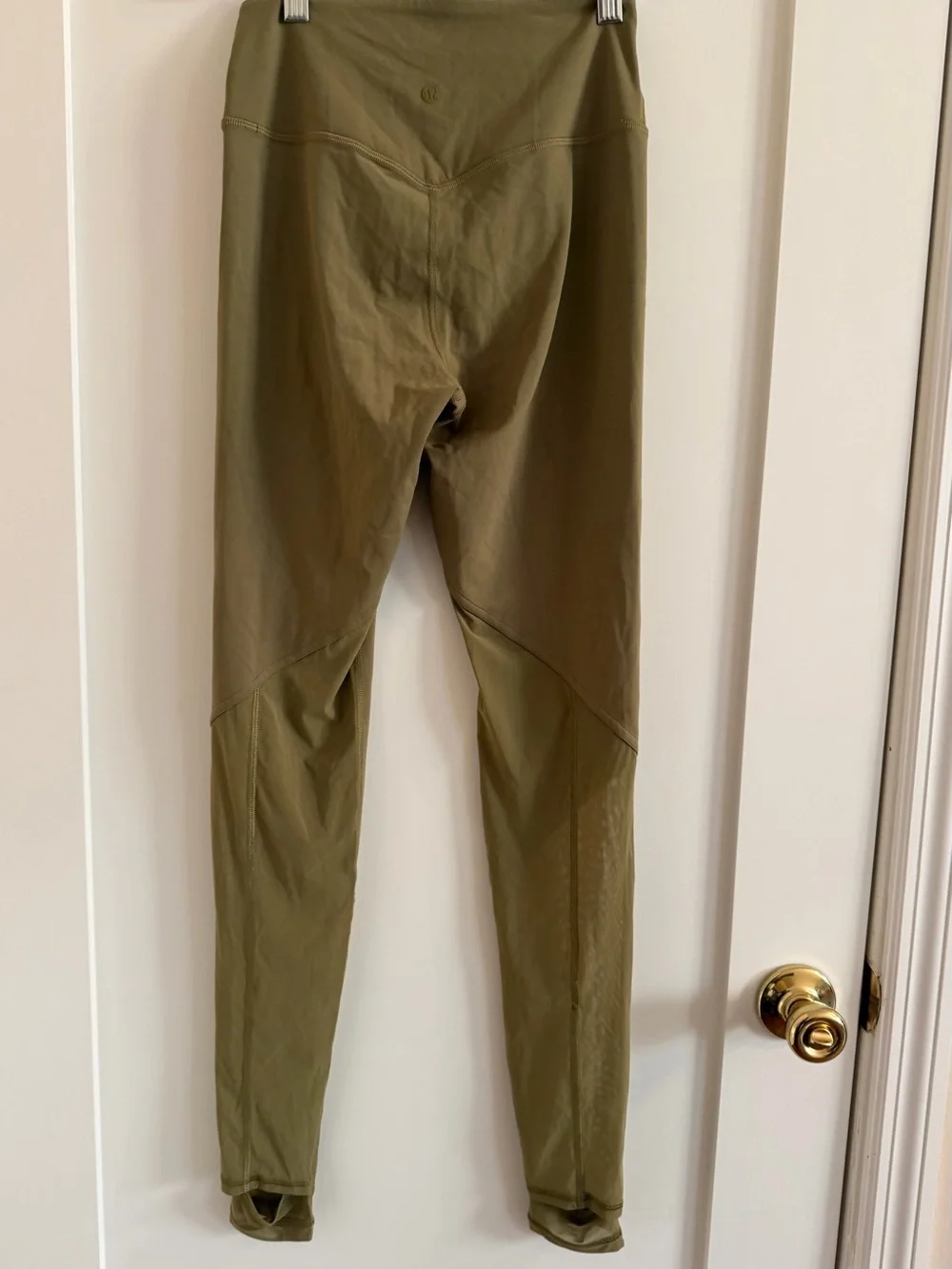 lululemon athletica Nulu Mesh Crisscross Leggings in Olive